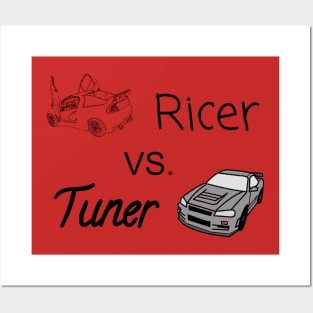 Ricer Vs. Tuner Posters and Art